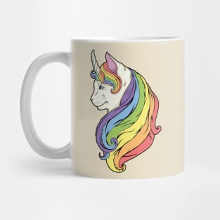 Unicat rainbow mane and horn Mug